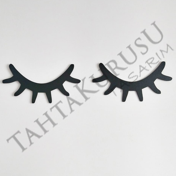 Kirpik Dekoratif Ahşap Aksesuar